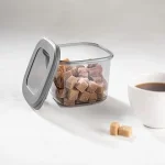 بانکه مربعی درب سیلیکونی فولی لایف 550 میلی لیتری کد Poli Kare 0698